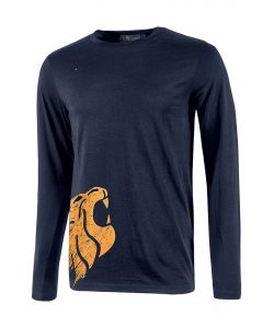 U-POWER Maglia Maniche Lunghe Alien Blu Slim Fit Taglia S 100% Cotone