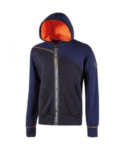 U-POWER Felpa Da Lavoro Uomo Jupiter Deep Blue Taglia M Cappuccio