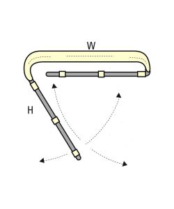 Capottina tendalini sole - acqua a 2 archi Blu 130 cm