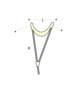 Capottina tendalini sole - acqua a 2 archi Blu 130 cm