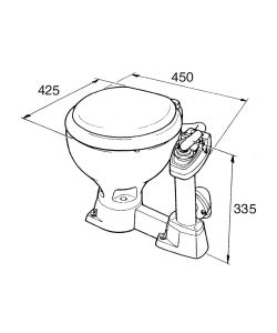 Toilet Jabsco Manual Twist-Lock