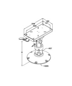 Supporto Sedile Ocean H435/635Mm<