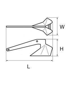 Ancora Toro Zincata 16Kg