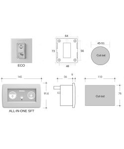 Toilet Compass Low Eco Panel 24V