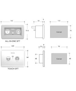 Toilet Elegance 2G Sft Panel 12V