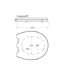 Seduta E Coperchio Compact Compass