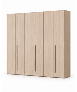 Mcs Mobili Armadio Easy 6 Ante in Olmo - Spazioso e Armonioso 244x53x244 cm
