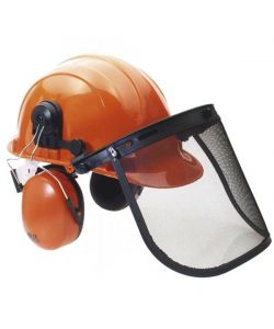 Elmetto Protezione Cuffie+Visiera