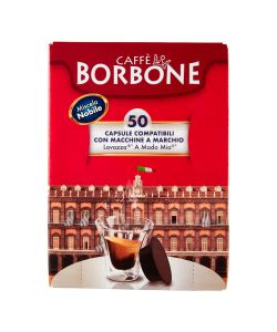 Caffè Borbone Capsule Miscela Nobile 50 unità Compatibili A Modo Mio Caffè Aromatico Italiano