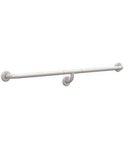 K Design Corrimano lineare acciaio laccato bianco 180 cm con supporto centrale