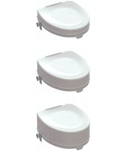 K Design Rialzo WC Ares Bianco con Coperchio 6 cm Sistema Bloccaggio