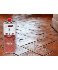 2BM Olio di Lino Rosso per Lucidatura Legno 1L - Brillantezza Duratura