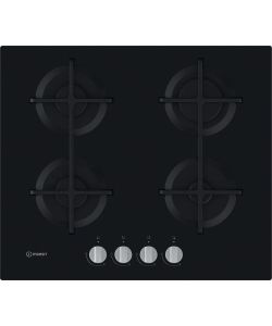 Piano Cott Indesit Ing 61T Bk Vetro Nero 4 Fuochi