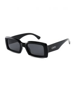 Gian Marco Venturi Occhiali da Sole Polarizzati Nero-Nero Unisex Oversize
