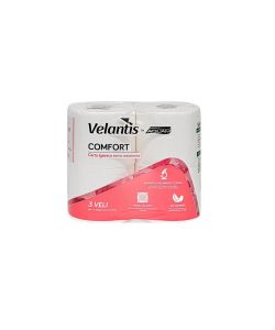 Carta Igienica Comfort 3 Veli 4 Rotoli VELANTIS by AQUAM