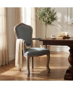 Cosma Poltrona Charlene Velluto Grigio 55x51x100 cm con Braccioli