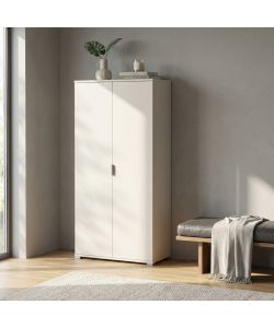 Cosma Armadio 2 Ante 180 Bianco in Truciolato 75x38x174 cm