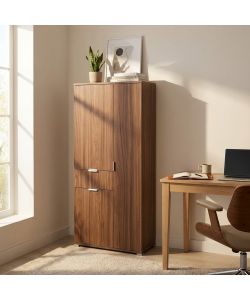 Cosma Armadio 3 ante e 1 cassetto marrone 75x38x174 cm truciolare