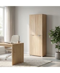 Cosma Armadio 4 Ante Marrone Chiaro cm 75x38x174 in Truciolato
