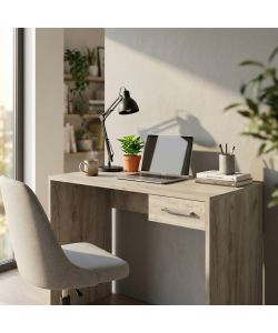 Cosma Scrivania Porta PC Olmo 90x45x74 cm Rettangolare Moderna con Cassetto