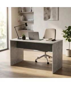 Cosma Scrivania Josie Grigio Effetto Cemento 138,5x68x75 cm Rettangolare
