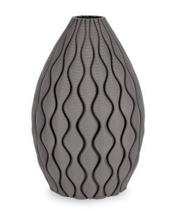 Bizzotto Vaso Kylo Grigio 28 cm - Elemento Decorativo Moderno