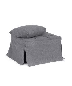 Bizzotto Pouf Letto Barney Grigio Scuro 1 Posto 194x70x44 cm Interni