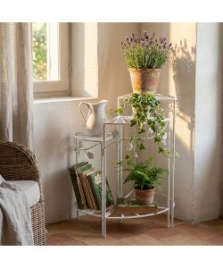 Cosma Etagere 3 Piani Metallo Bianco Antico 46x32x57 cm Libera Installazione