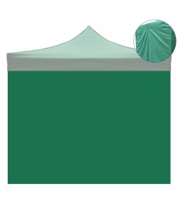 Telo laterale 3x2mt verde impermeabile per gazebo richiudibile 3x3mt