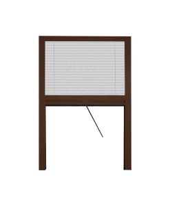 Your Self Zanzariera Plisse Marrone Riducibile per Finestra 160x160cm