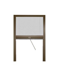 Your Self Zanzariera Plisse Bronzo Riducibile per Finestra 160x160cm