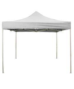 Gazebo richiudibile pieghevole 3 X 3 Bianco ricoperto in PVC impermeabile