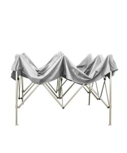 Gazebo richiudibile pieghevole 3 X 3 Bianco ricoperto in PVC impermeabile