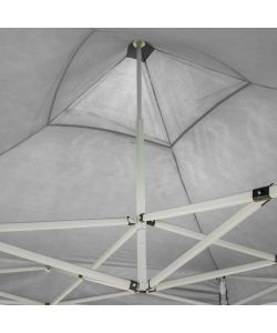 Gazebo richiudibile pieghevole 3 X 3 Bianco ricoperto in PVC impermeabile