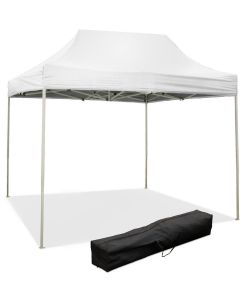 Gazebo richiudibile pieghevole 3 X 2 Bianco ricoperto in PVC impermeabile