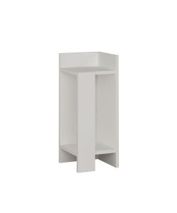 Tavolino di design Elos colore bianco 25x25x60h destro