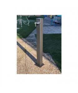 Bonfante fontana decorativa giardino alluminio antracite 87x14x16 cm