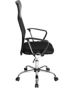 Poltrona Direzionale Ufficio Bristol - Nero, Con Braccioli, Girevole