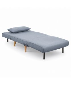 Domo Mea Poltrona Letto Grigia Design Scandinavo Salvaspazio - 76x80x74 cm