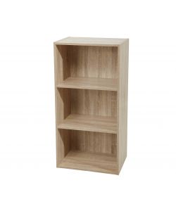 Libreria 3 ripiani 40 x 29 x 80 h cm naturale