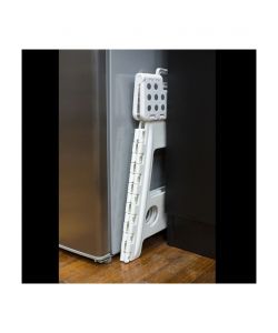 Sgabello Pieghevole Bianco in Plastica 39x29x22 cm