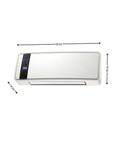 Dr.C Termoventilatore Split Ceramico Bianco 2000W - con Telecomando