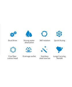 Spin Mop Easy Verde 5L: Mop in Microfibra per Pulizia Efficace