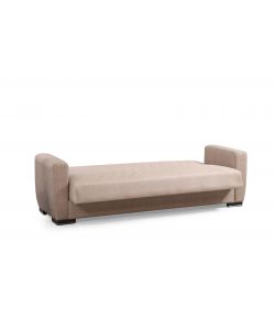 Divano Letto New York 3 posti Beige Chiaro 210x75x80 h cm