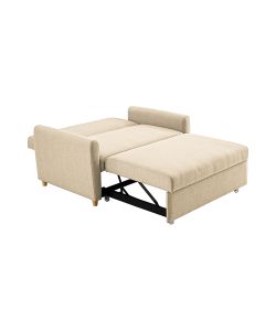 Divano letto due posti con Pull Out 140x86x88 cm Beige