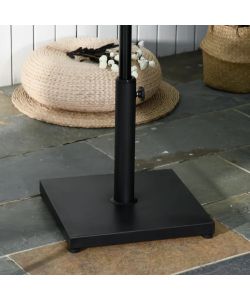 Domo Mea Base per Ombrellone - Cemento Nero - 45x45 cm