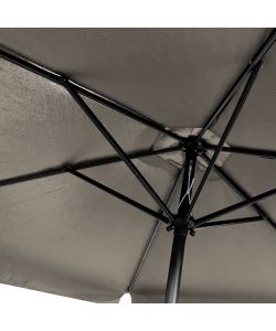 Domo Mea Ombrellone Elegante in Alluminio Antracite - 3 Metri