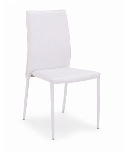 Sedia in Ecopelle Bianco - Design Moderno e Confortevole 45x50x90 cm