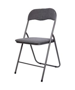 Domo Mea Sedia Pieghevole Velvet Grigio - Confortevole e Salvaspazio