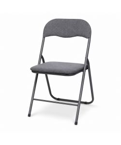 Domo Mea Sedia Pieghevole Velvet Grigio - Confortevole e Salvaspazio